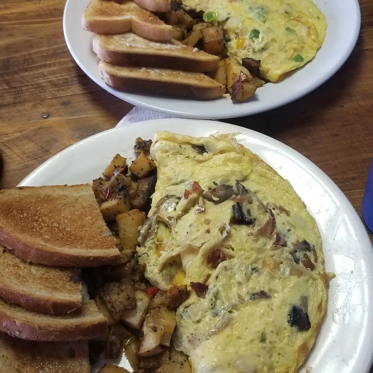 Mushroom Swiss and Bacon Omlet