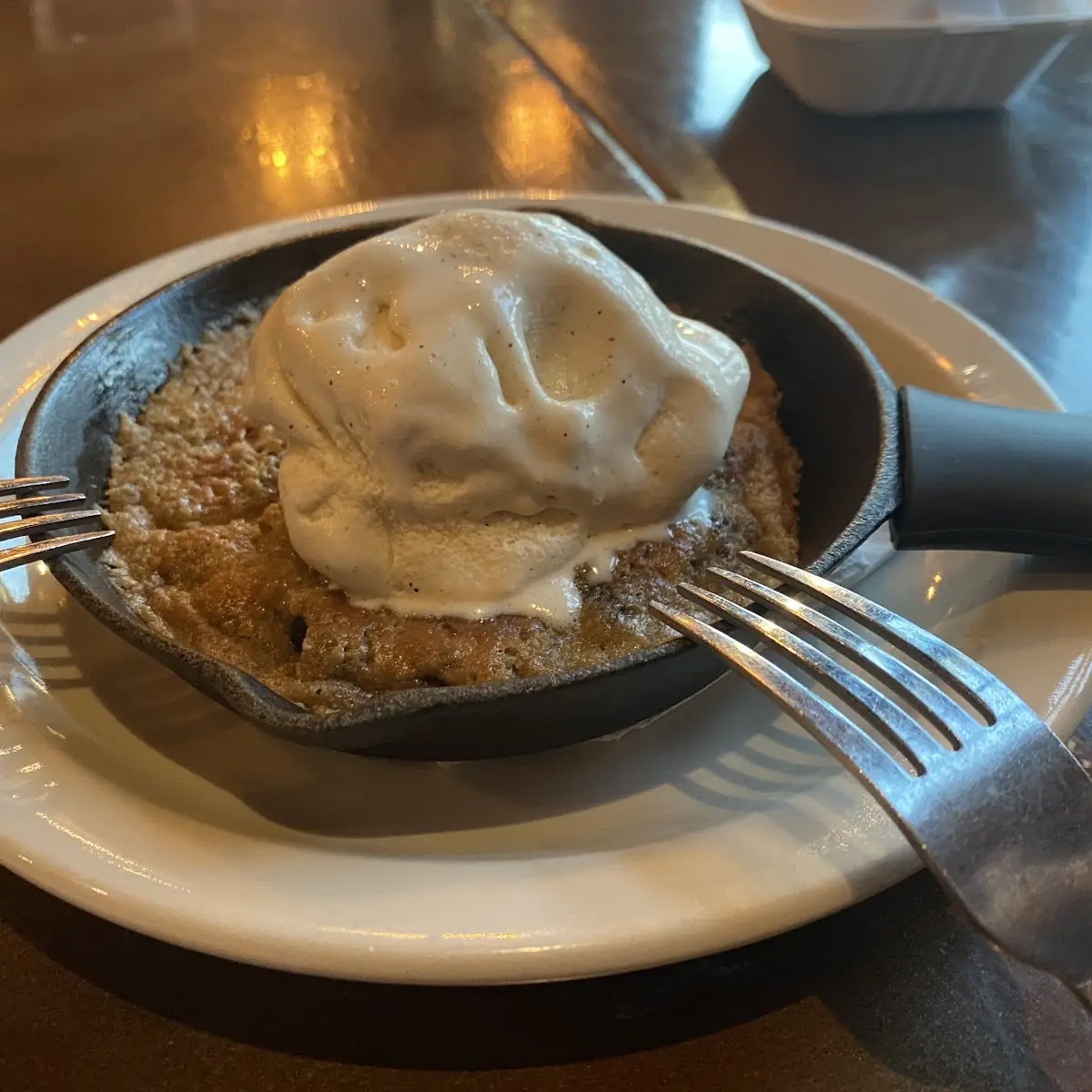 Chocolate Chip Cookie with Ice Cream