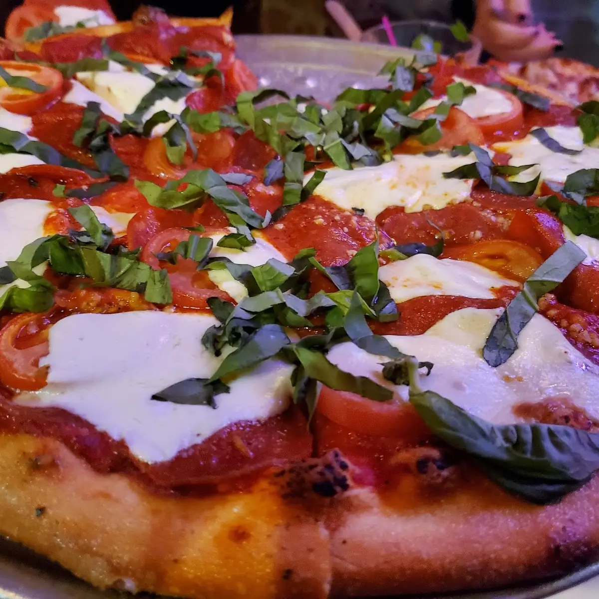 Margherita Pizza Added Garlic and Pepperoni