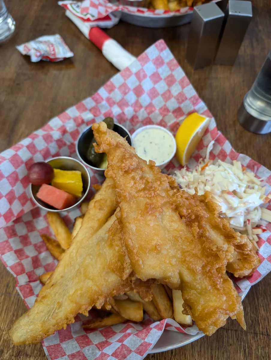 Cod Fish & Chips, Auntie Ag's Seafood Cafe