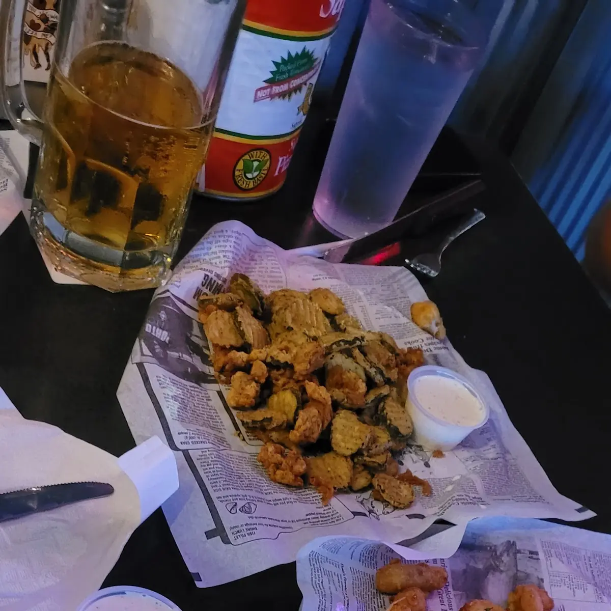 Fried Pickles Cheese Curds & Italian Nachos