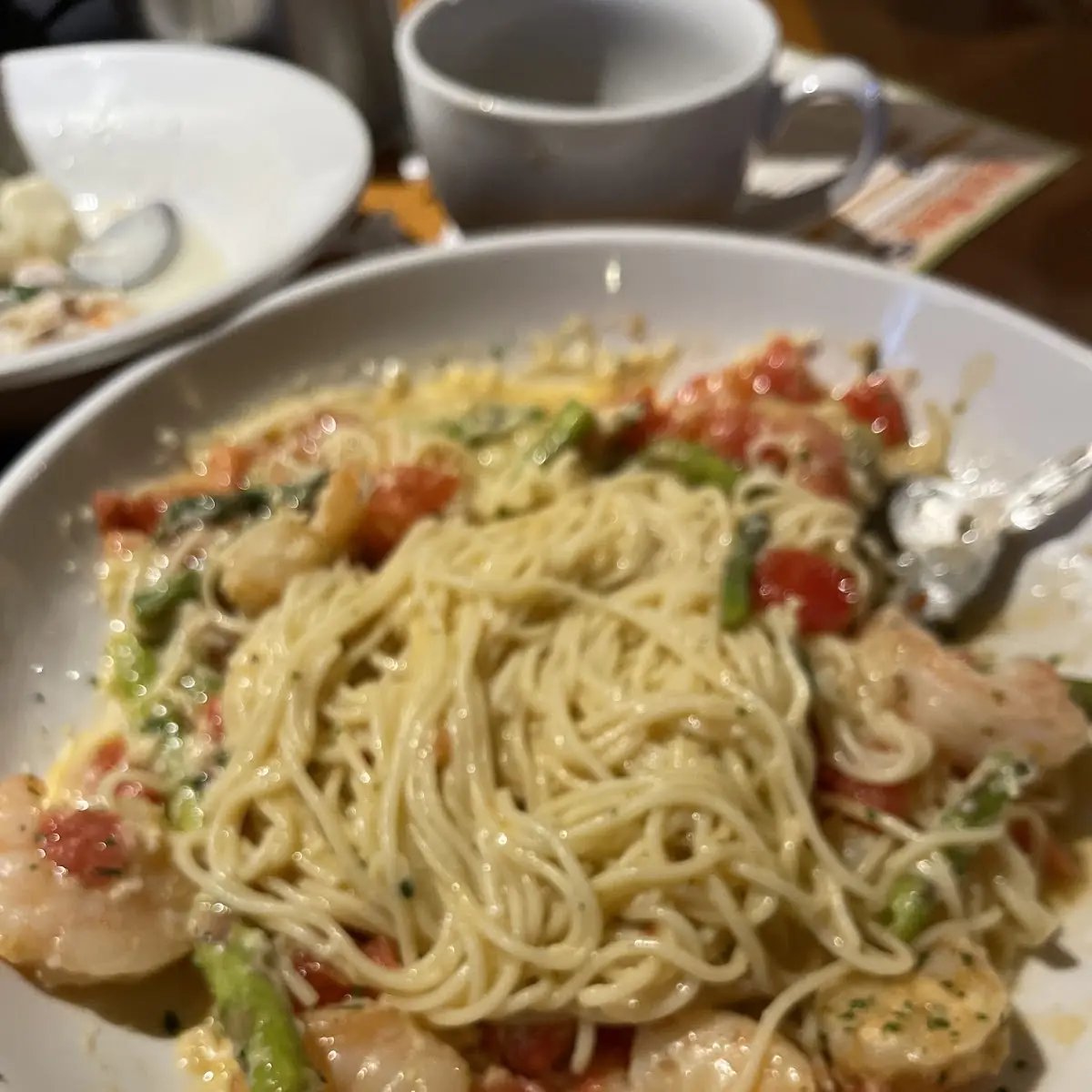 Chicken & S Hrimp Carbonara Pasta