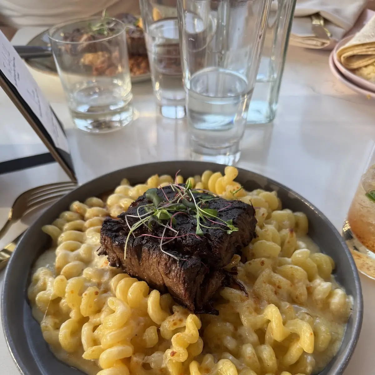 Mac and Cheese with Braised Short Rib