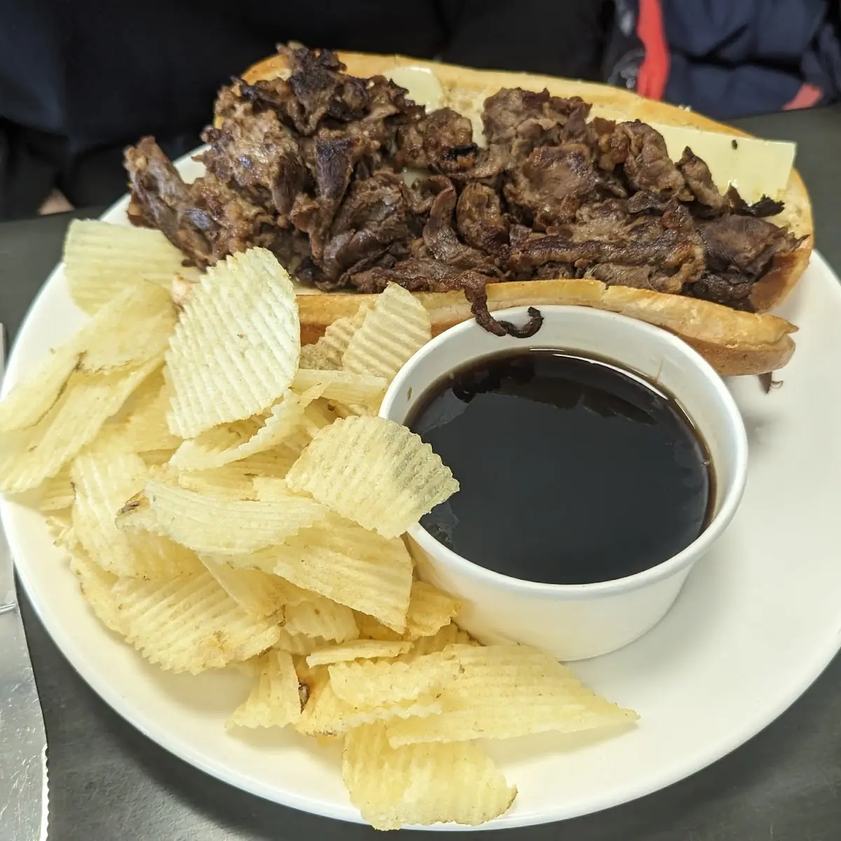 French Dip Sandwich with Chips