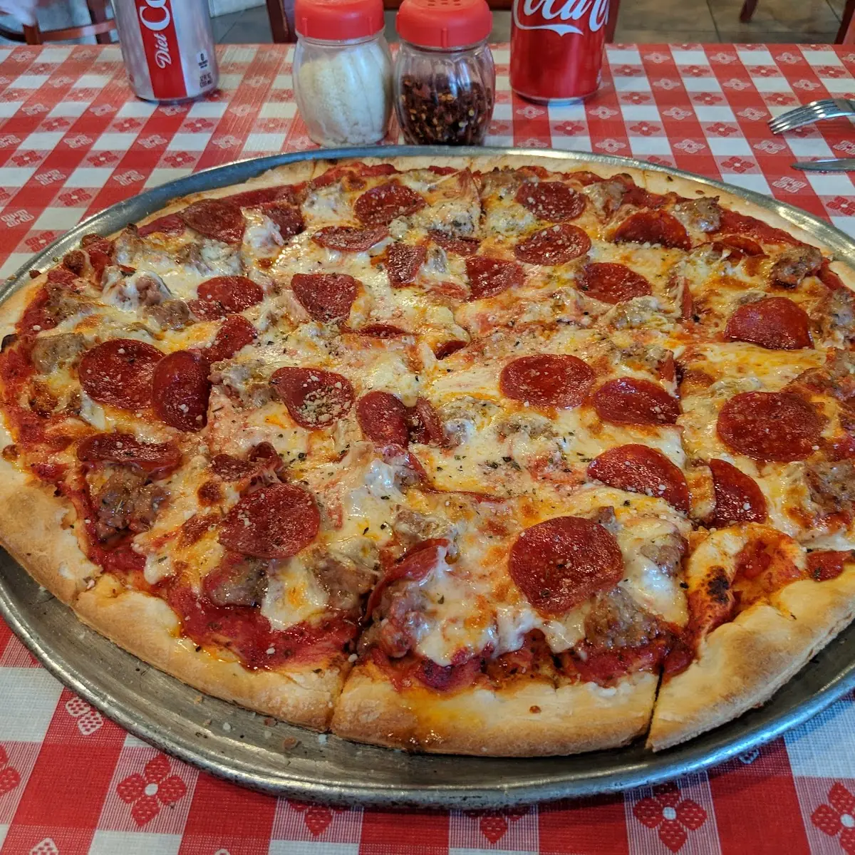 Sausage and Pepperoni Pizza