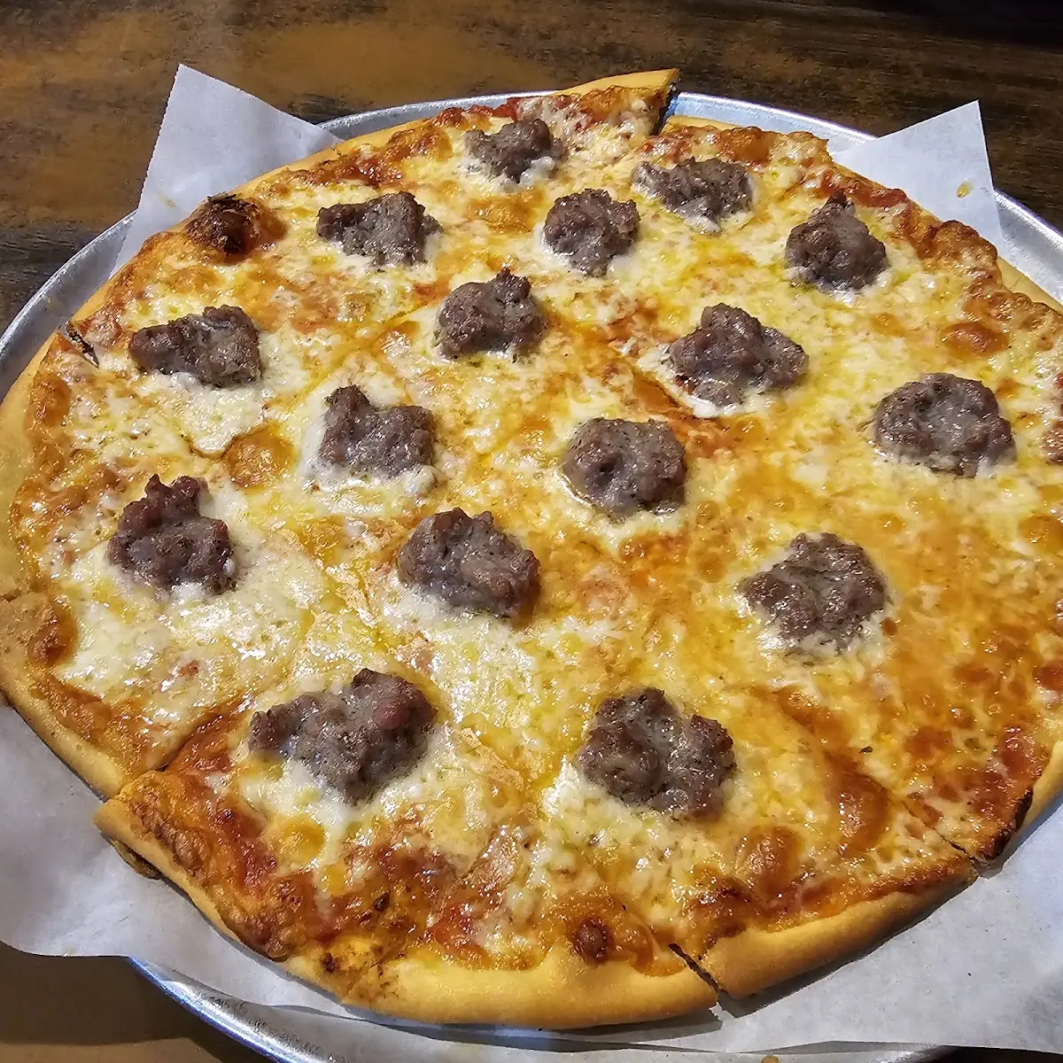 Large Sausage and Pepperoni Pizza