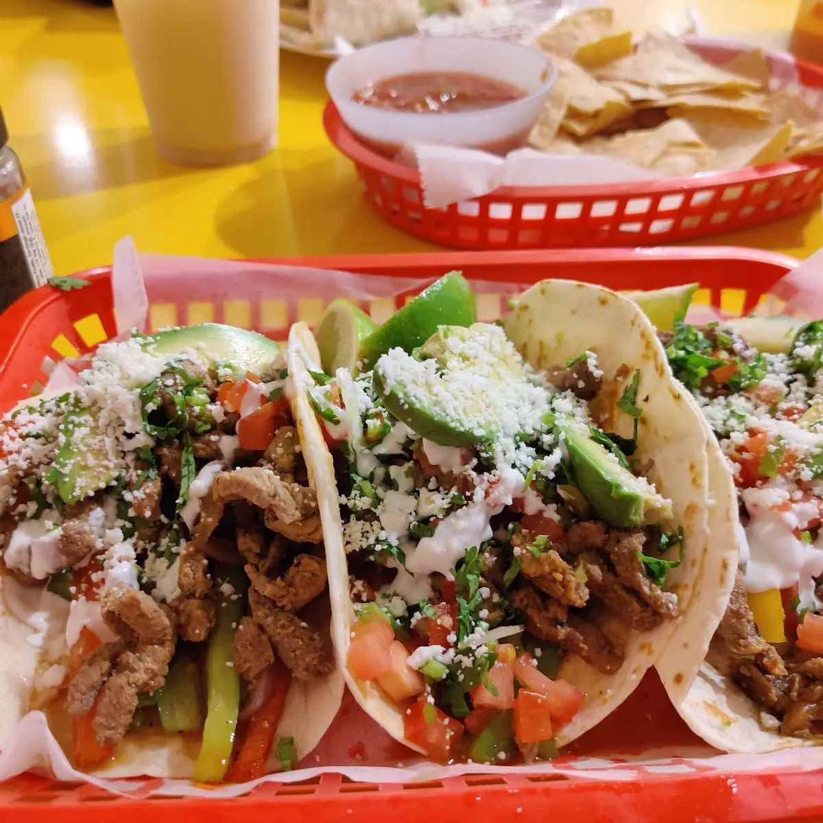 Corn Tortilla Street Tacos with Salsa