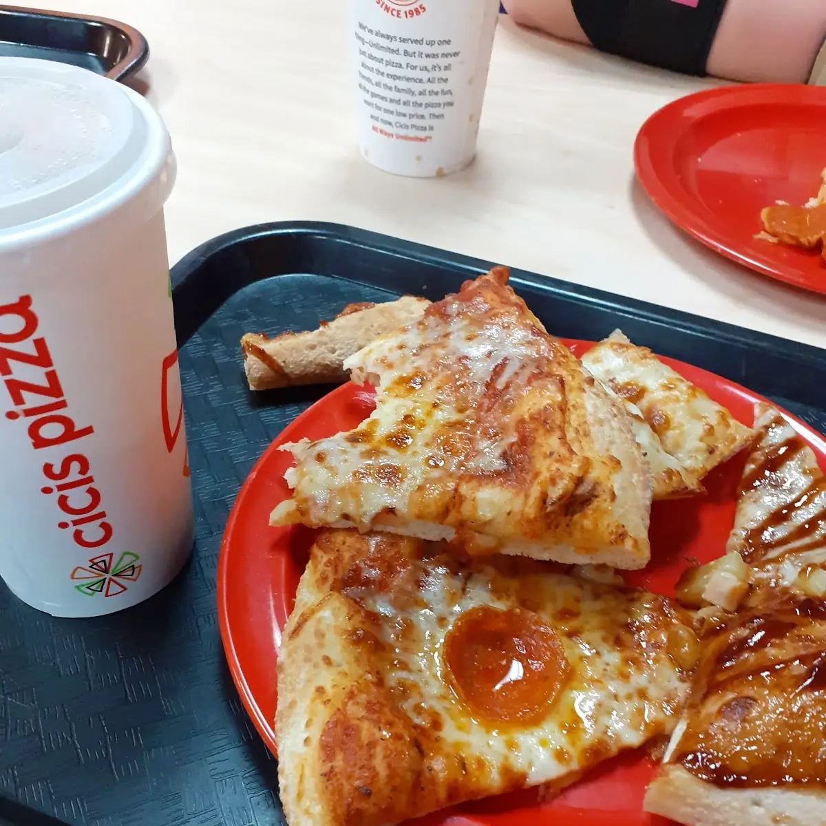 BBQ Chicken Pizza and Pepperoni Pizza