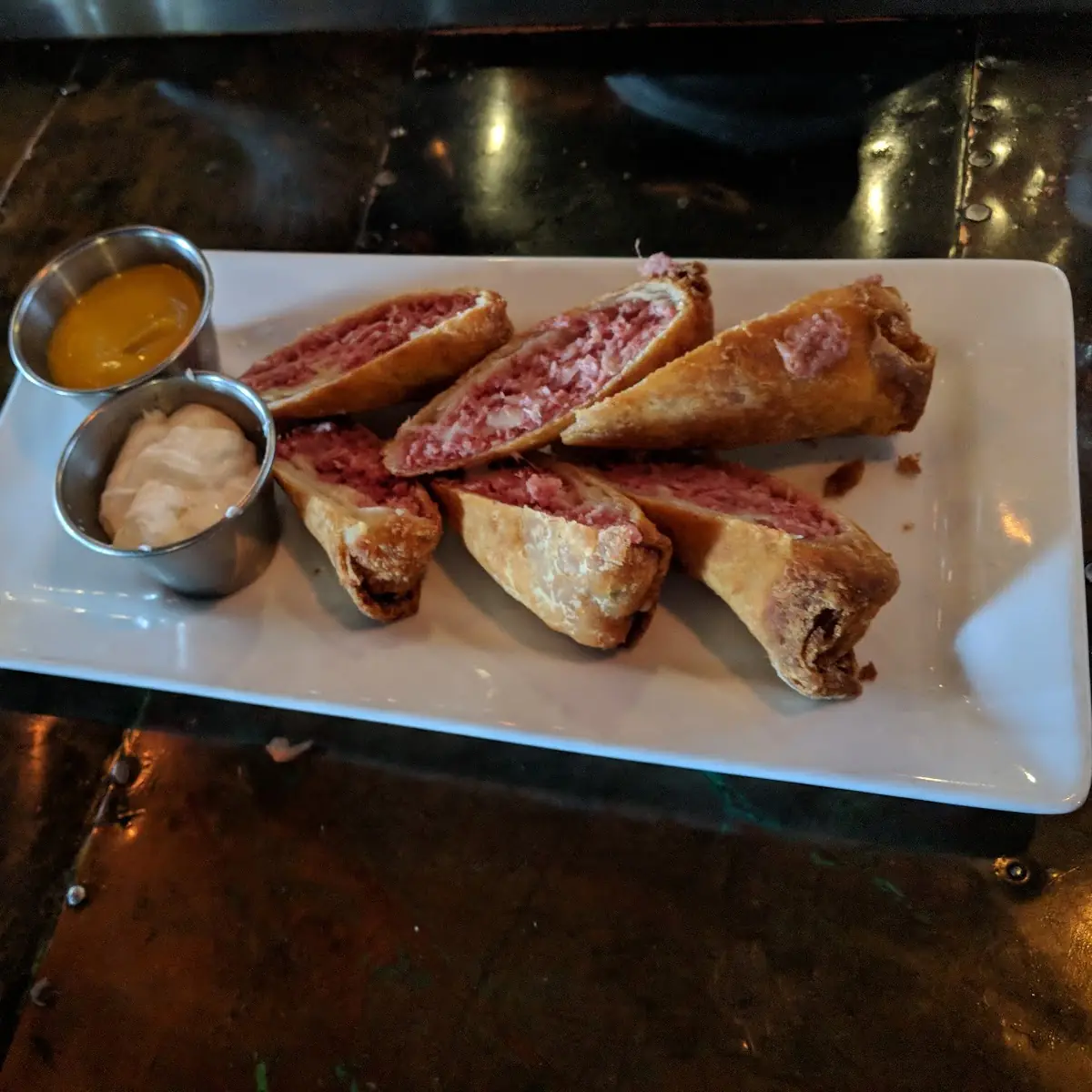 Reuben Egg Rolls