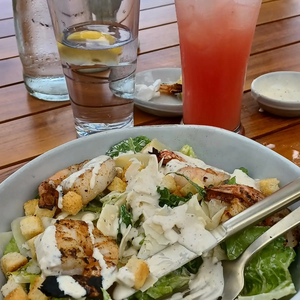 Ceasars Salad with Grilled Shrimp