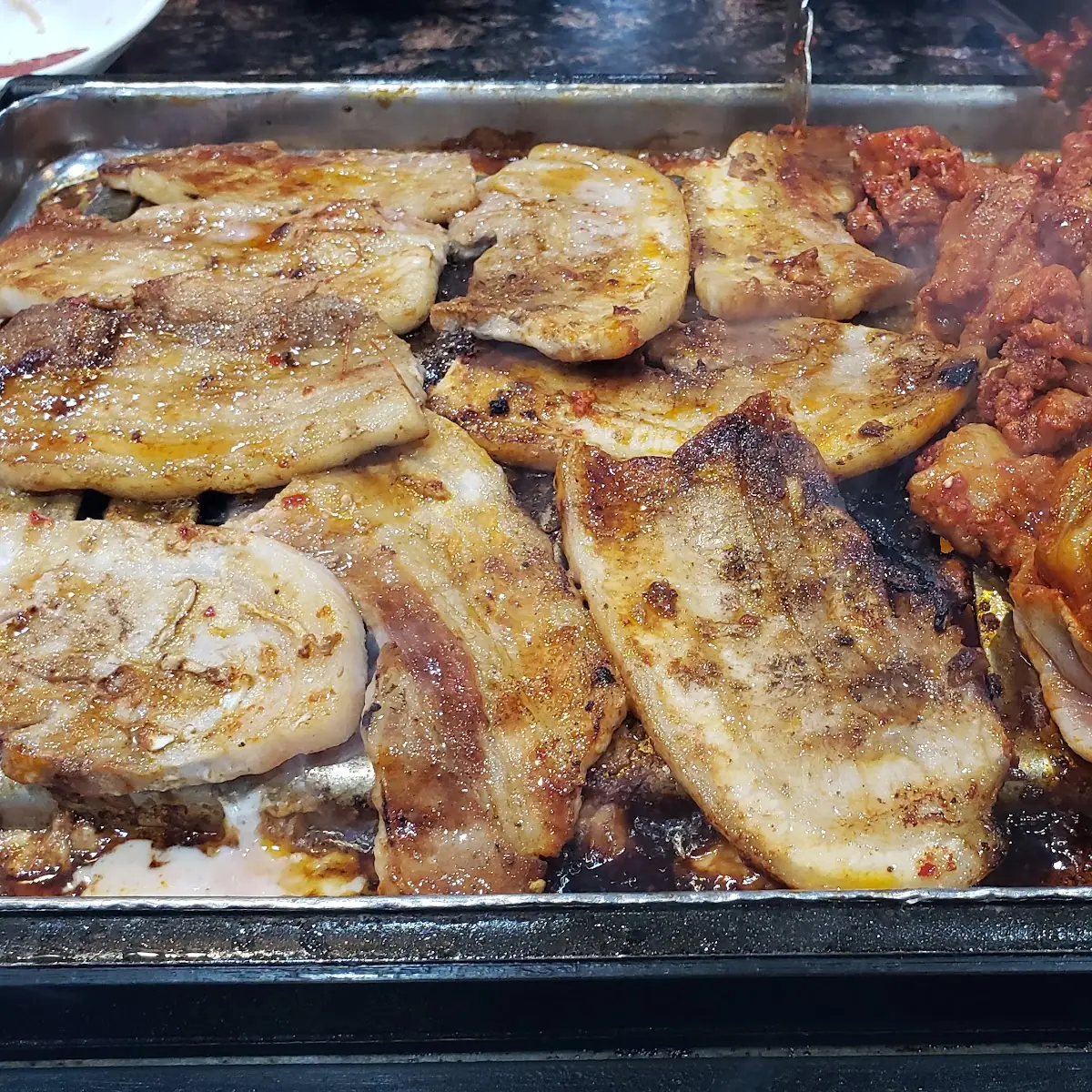 Pork Belly and Spicy Pork