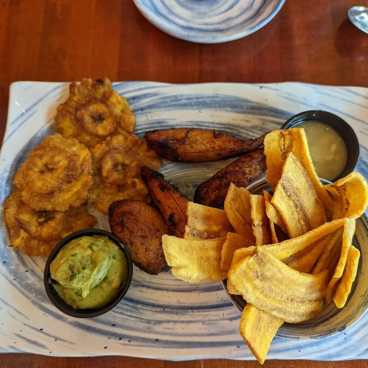 Plantain Platter with Guacamole Dip