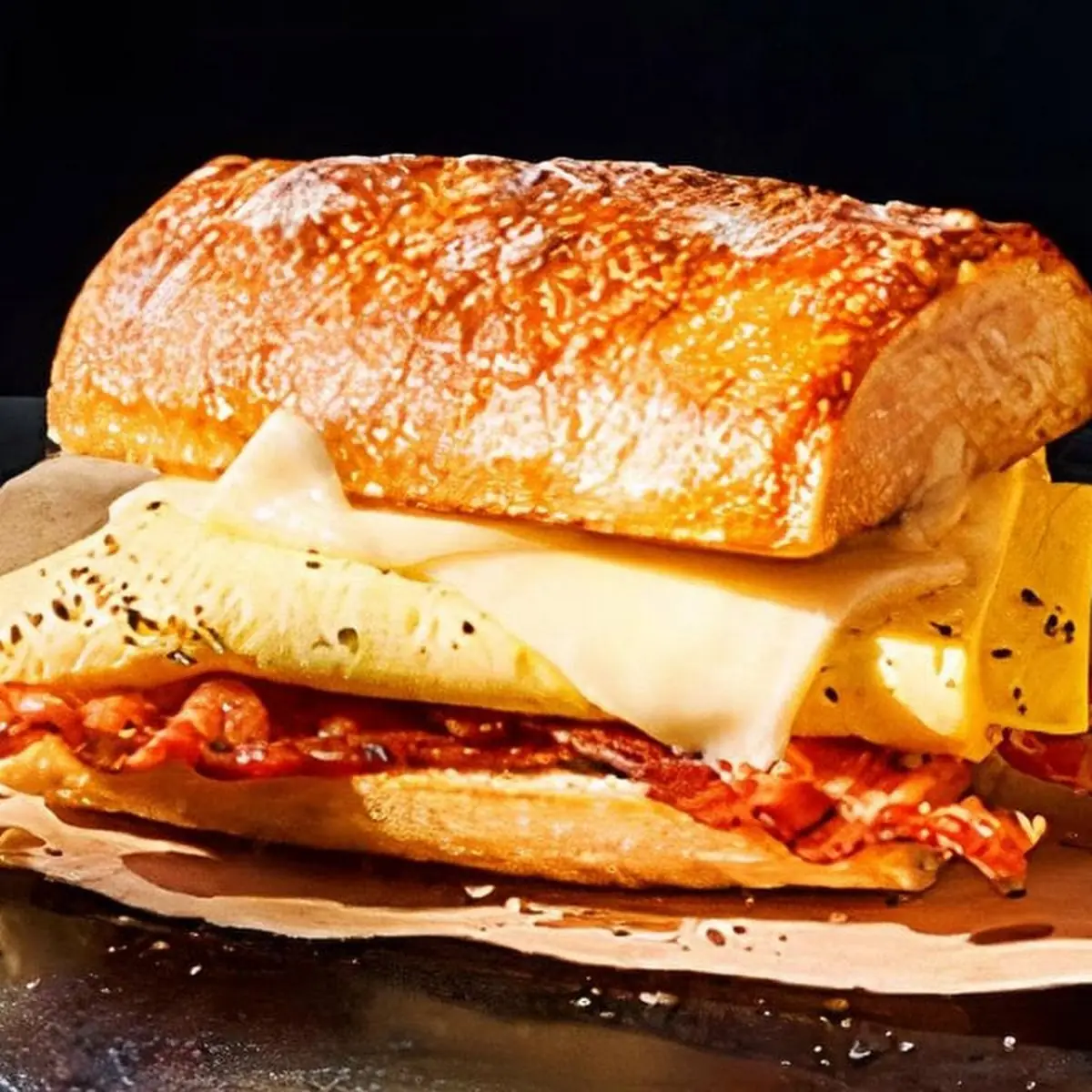 Ciabatta Egg & Cheese Sandwich