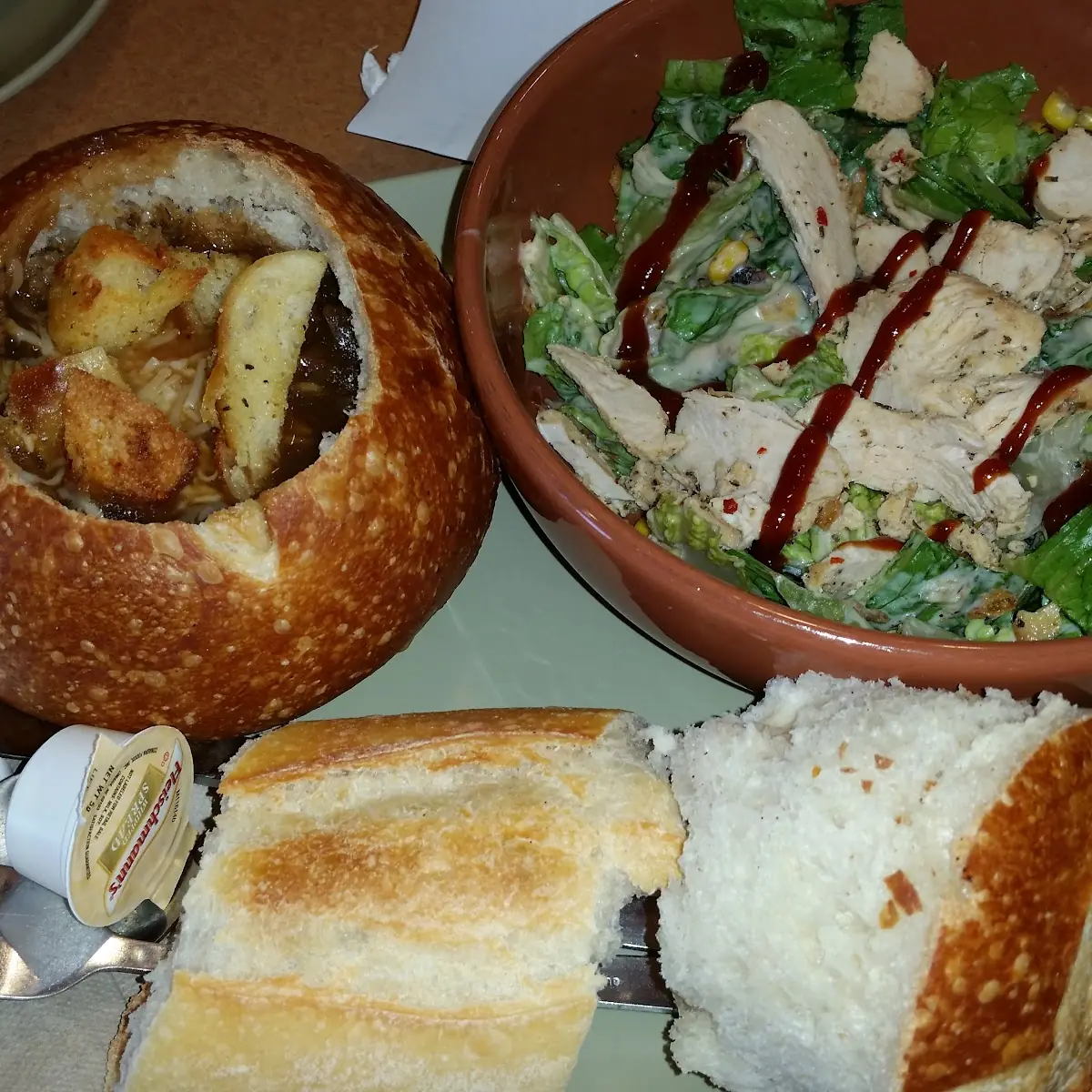 French Onion Soup and Salad