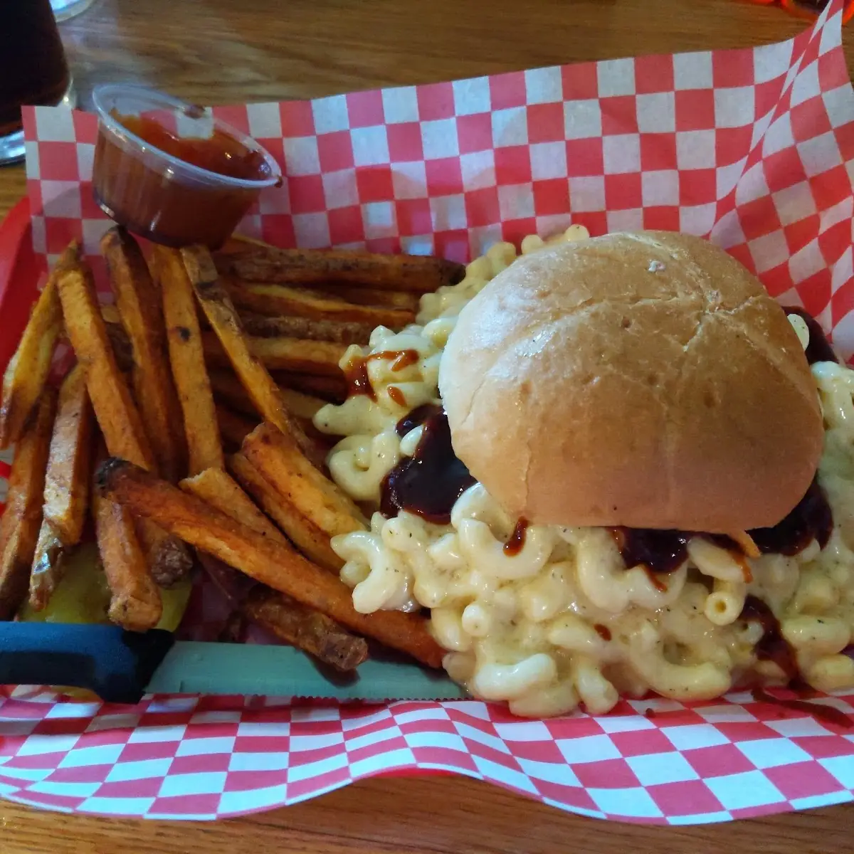 Big Mac and Cheese Burger