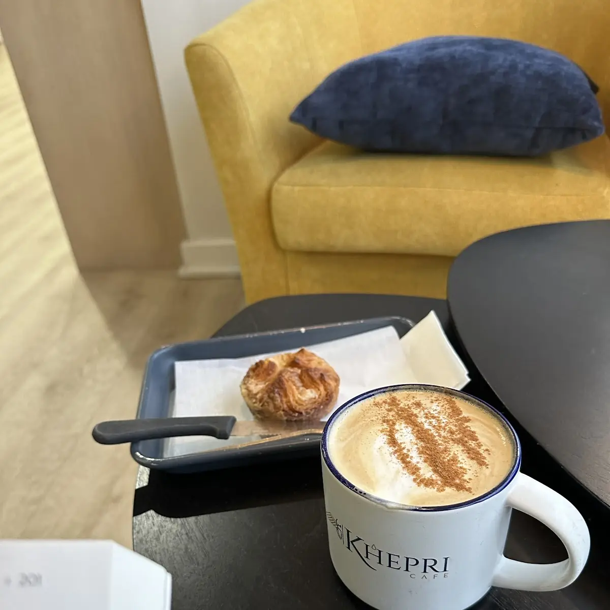 Brown Sugar Cinnamon Latte and Kouign Amon