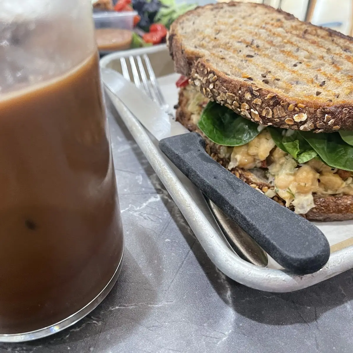 Smashed Chickpea Sandwich