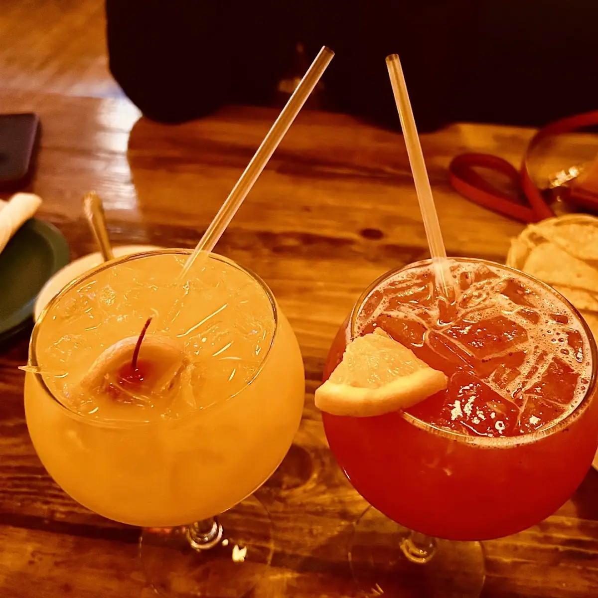 Mango and Strawberry Margaritas
