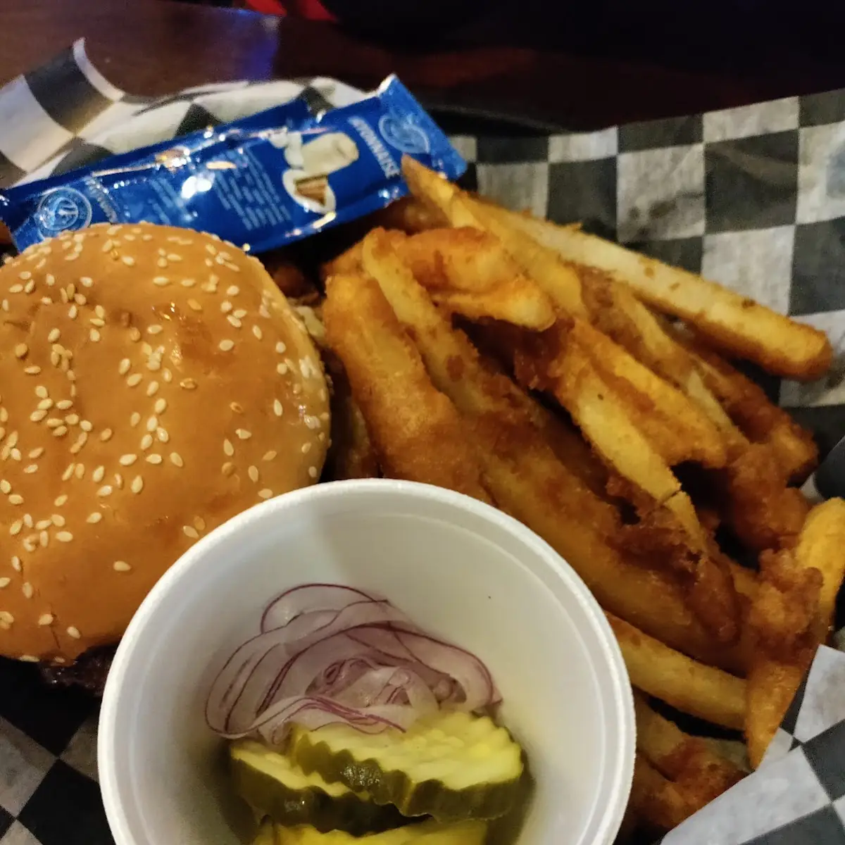 Hamburger and Fries