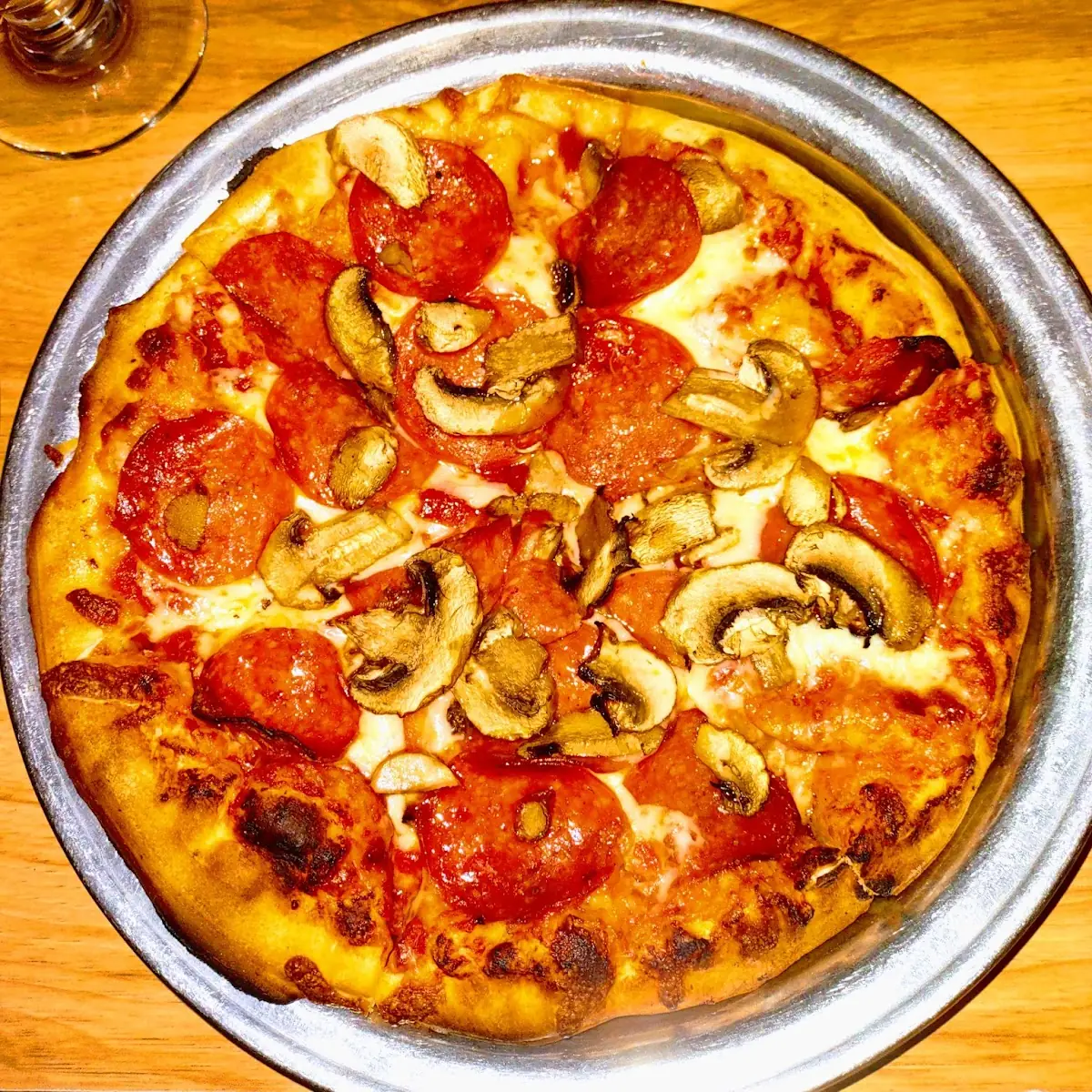9 Pepperoni Mushroom Pizza