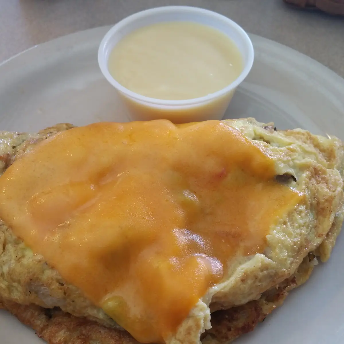 Steak Omelette with Hollandaise Sauce