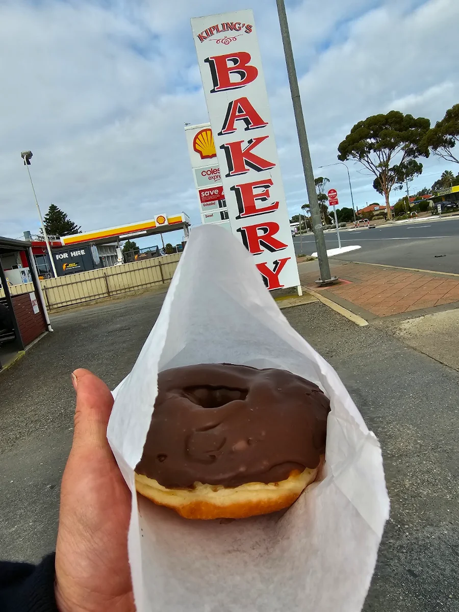 Choc Cream Donut, Kiplings Bakery