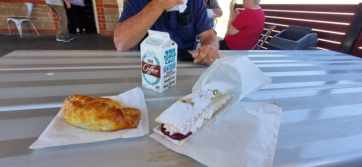 Pastie Match Stick and Iced Coffee, Kiplings Bakery