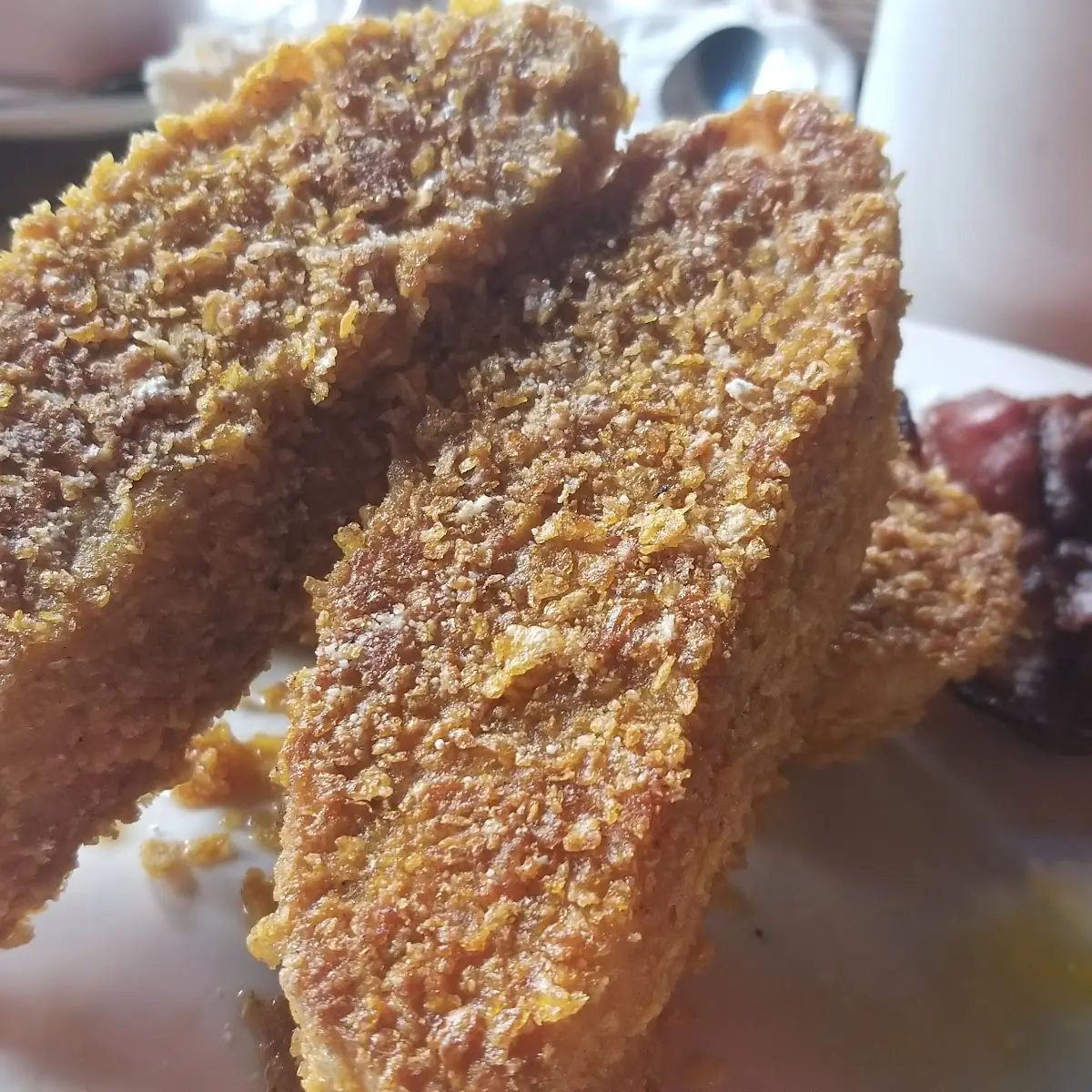 Corn Flake Crusted French Toast