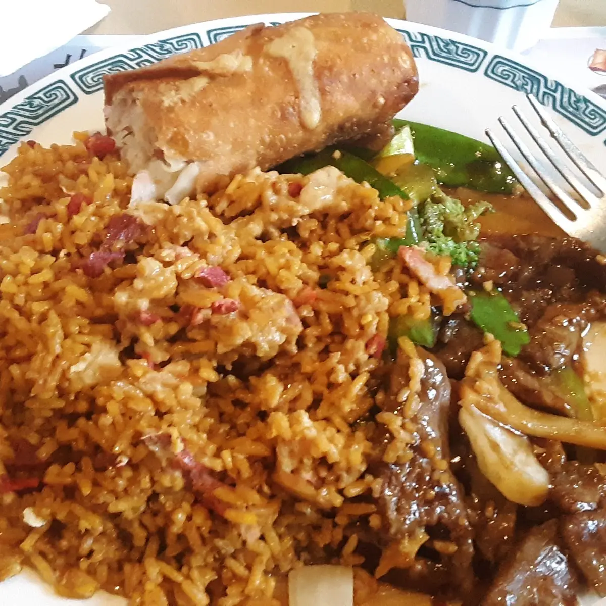 Beef Broccoli Egg Roll Pork Fried Rice