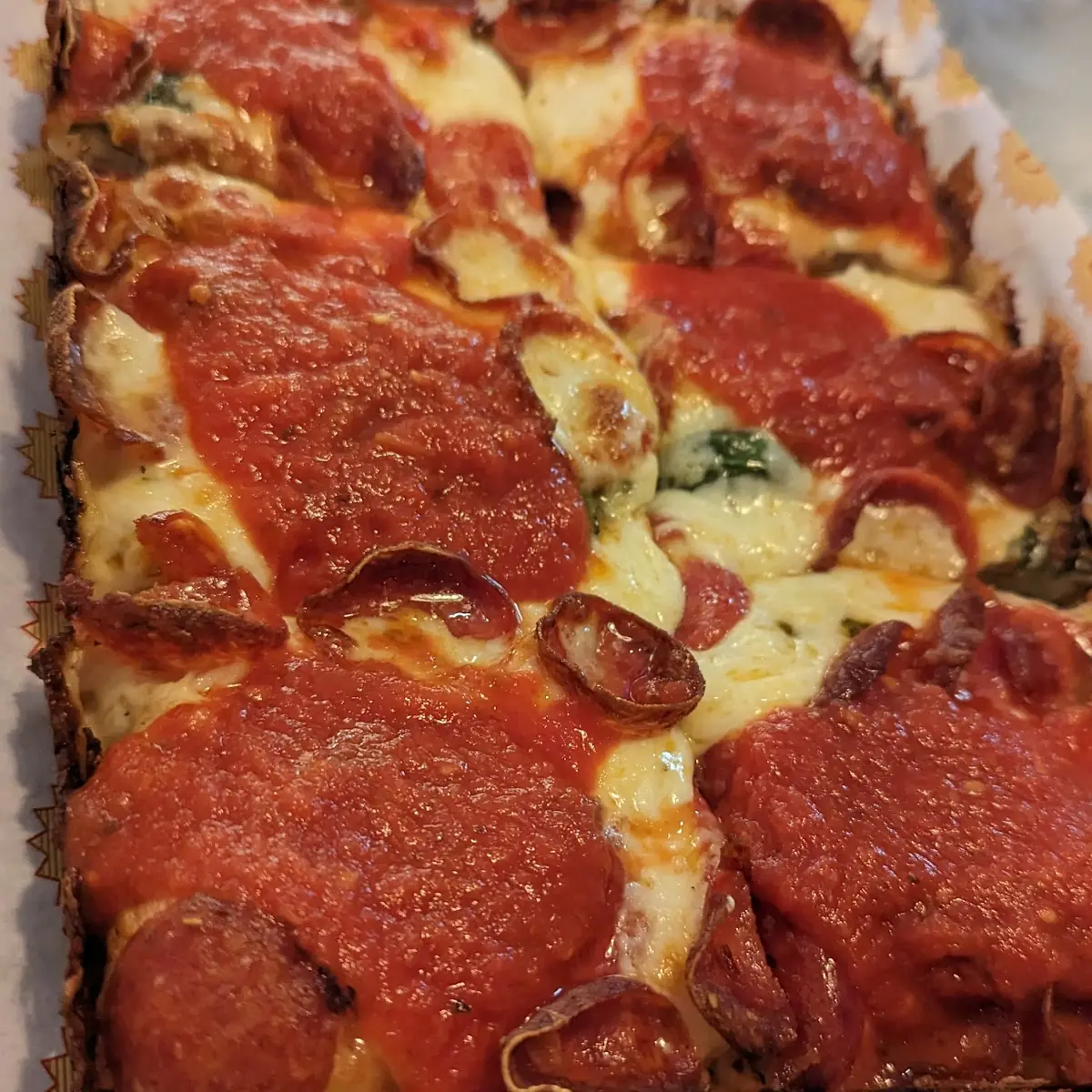 Pepperoni Detroit-Style Pizza