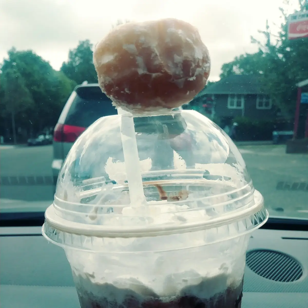 Donut Holes & Iced Latte