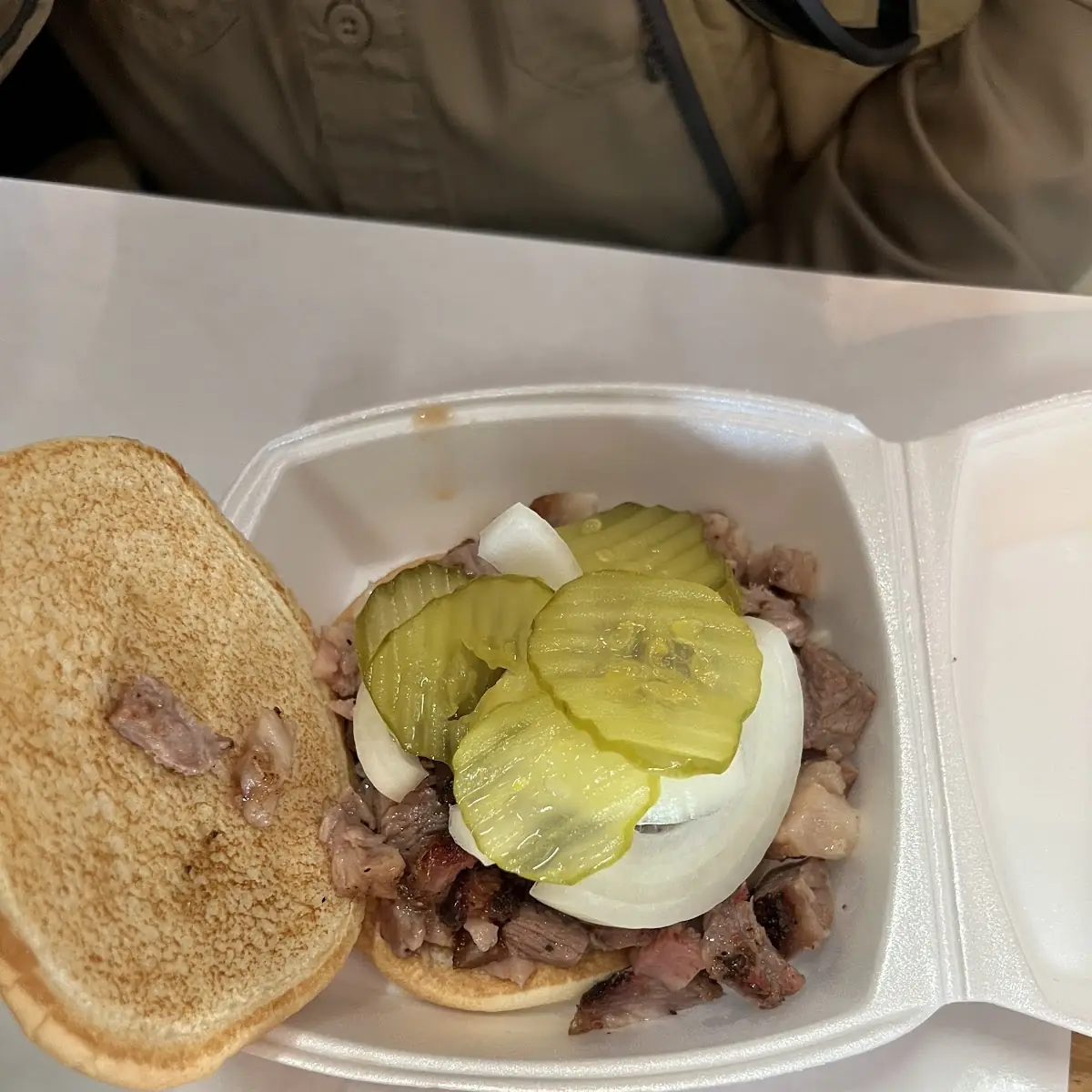 Chopped Brisket Sandwich