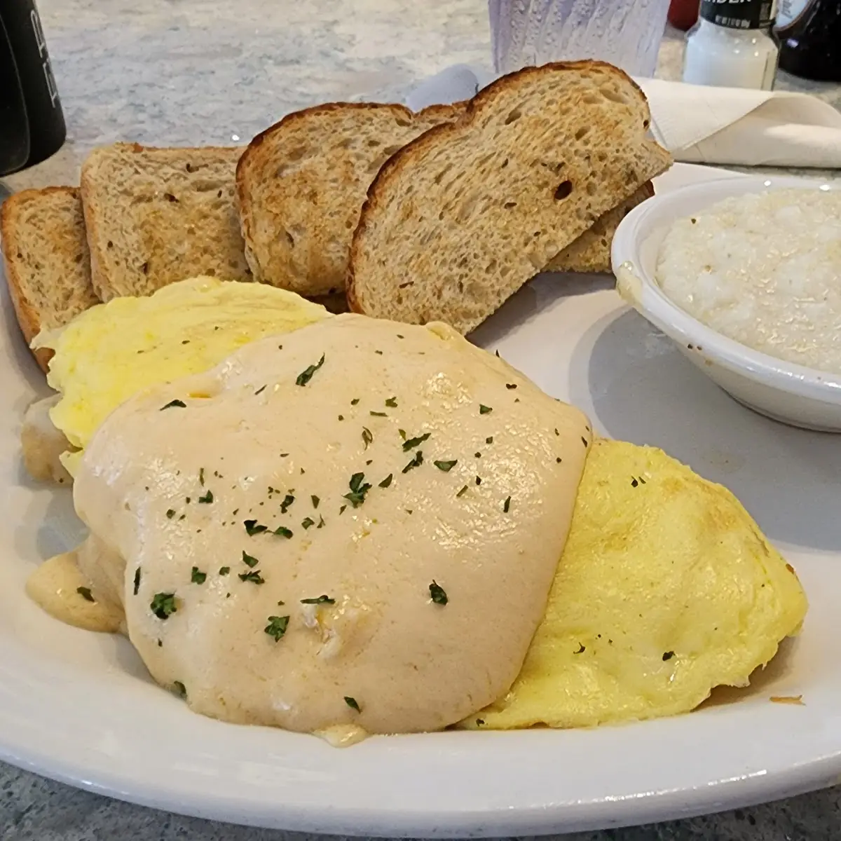 Seafood Omelette