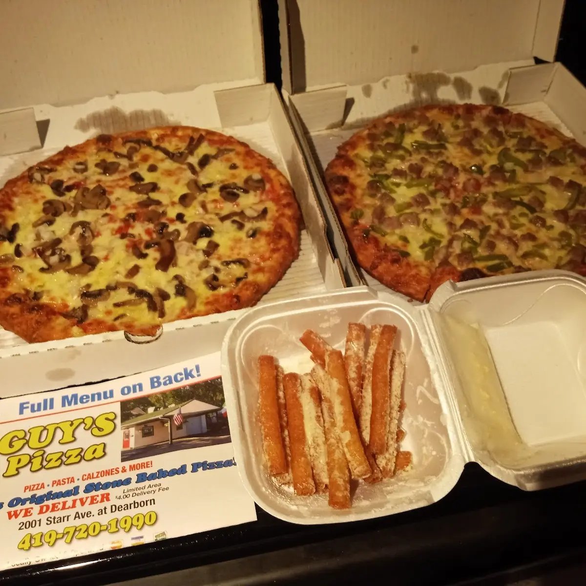 Onion Green Pepper Sausage Pizza