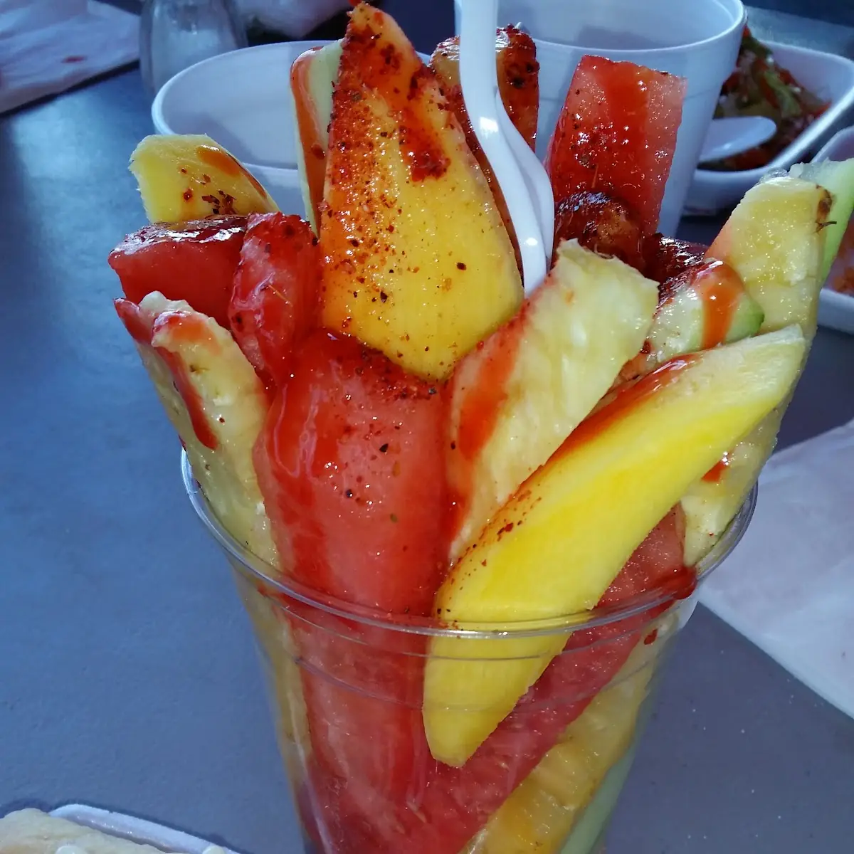 Sonoran Hot Dog and Fresh Fruit