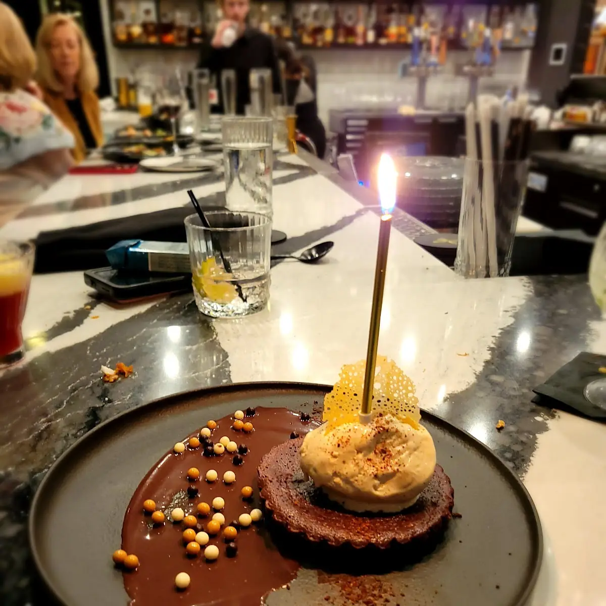 Flaming Sticky Toffee Pudding
