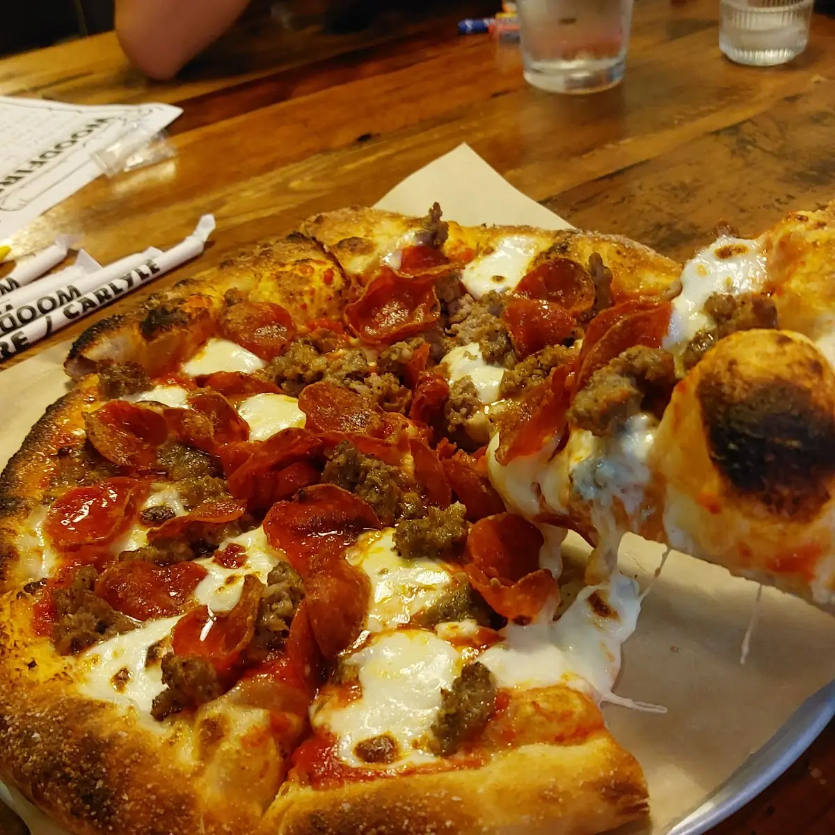 Pepperoni and Sausage Pizza
