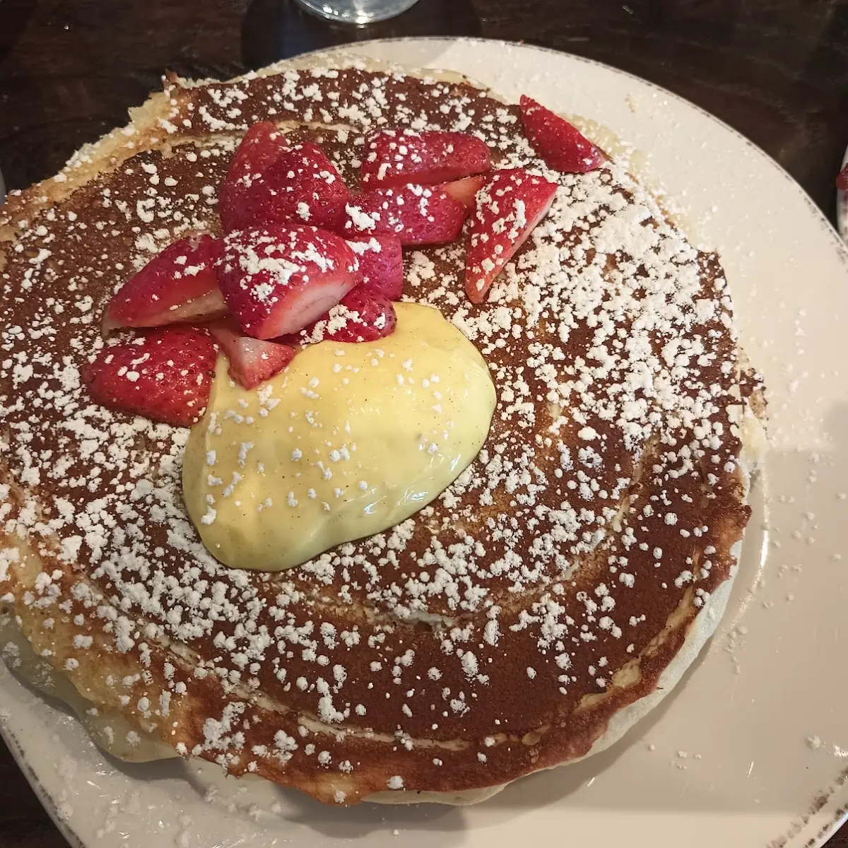 Ricotta and Lemon Curd Pancakes