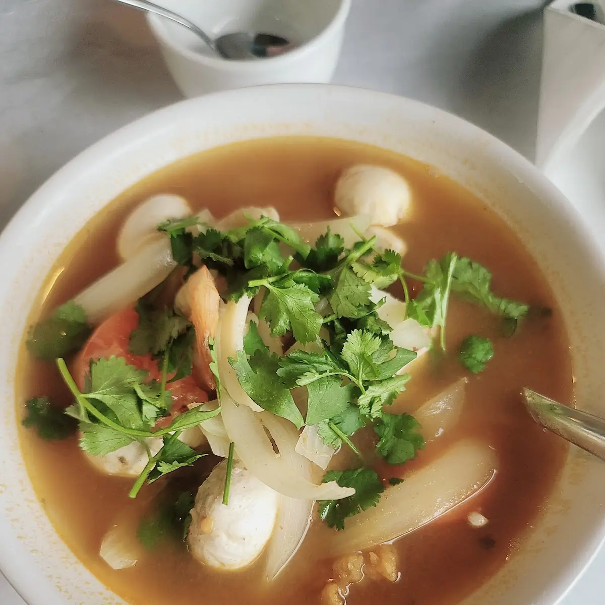 Tom Yum Soup with Seafood
