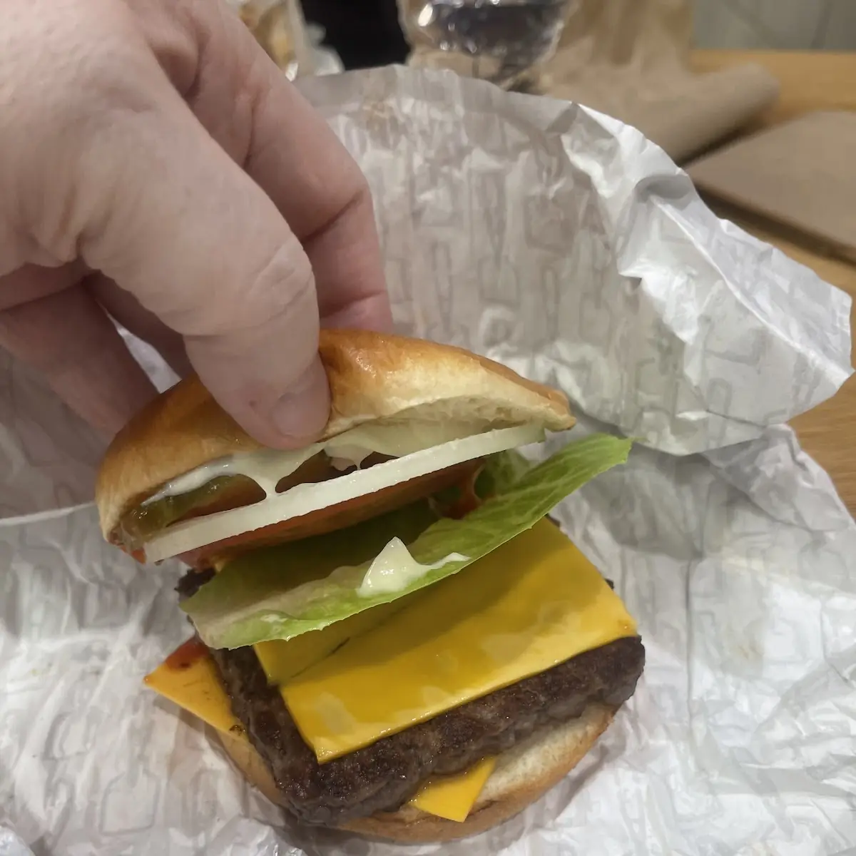 Single Patty Melt Burger