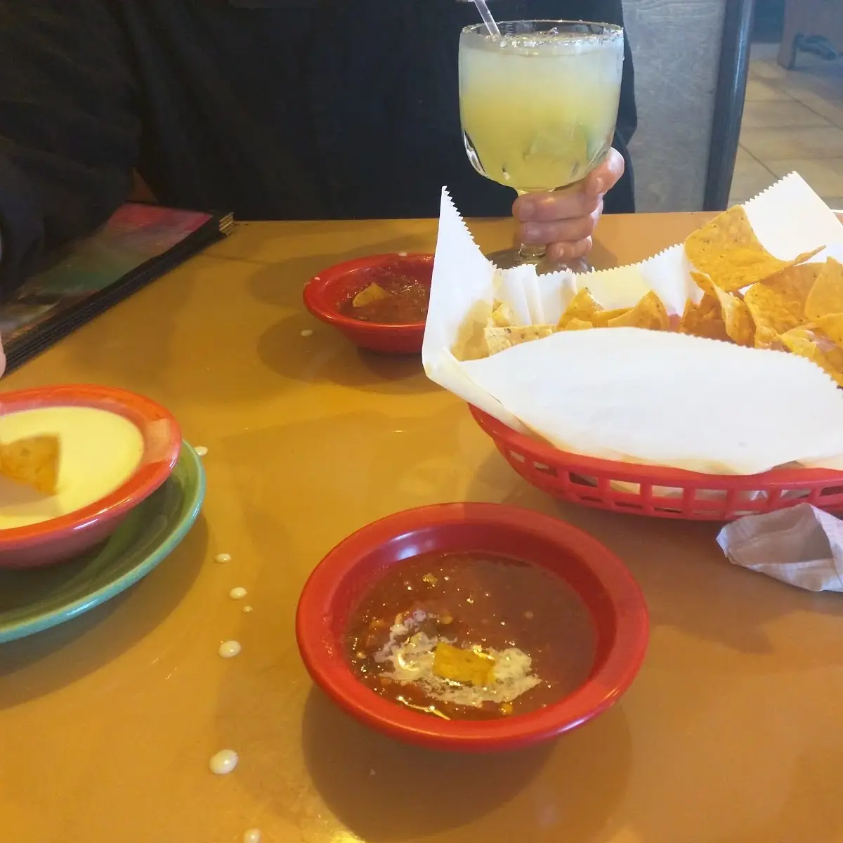 Chips Salsa and Queso