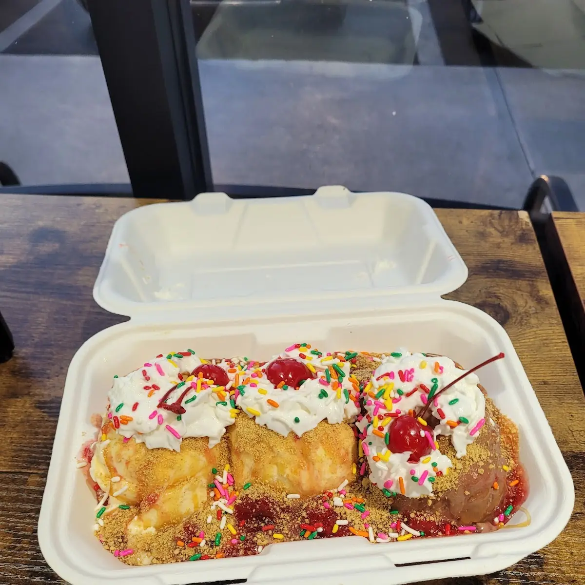 Banana Split in a to-Go Container