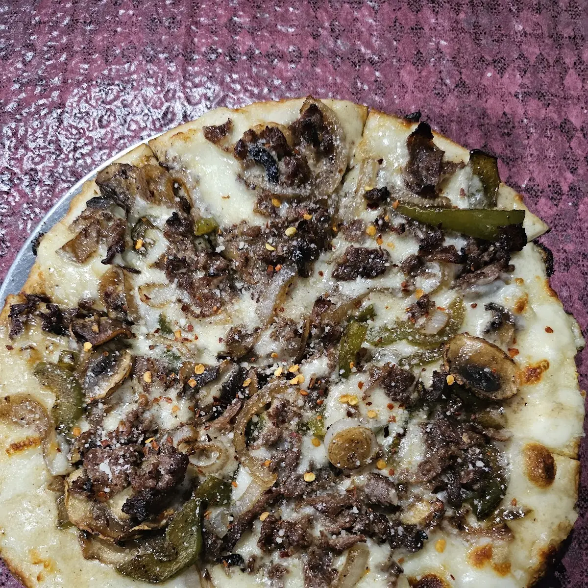 Philly Cheesesteak Pizza