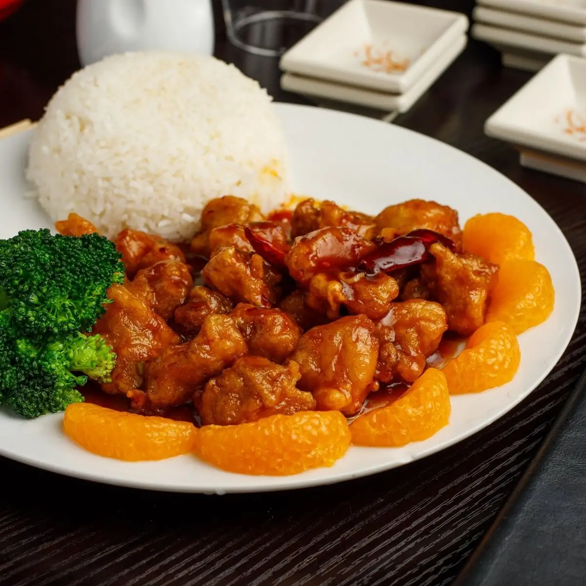 Orange Chicken over Rice