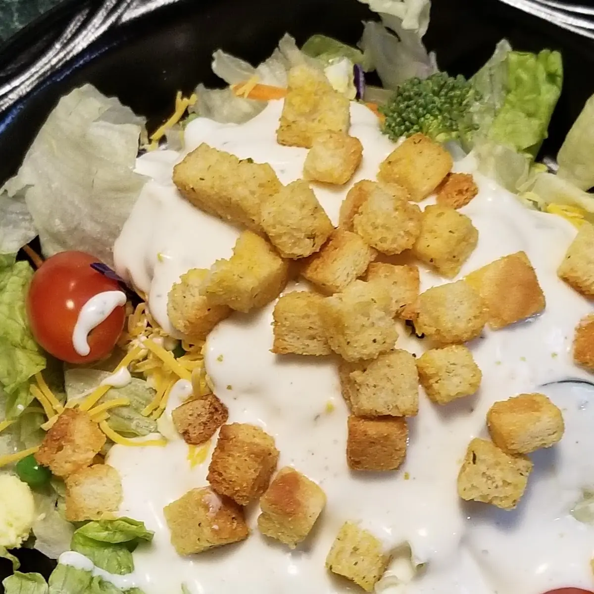 Salad with Ranch Dressing