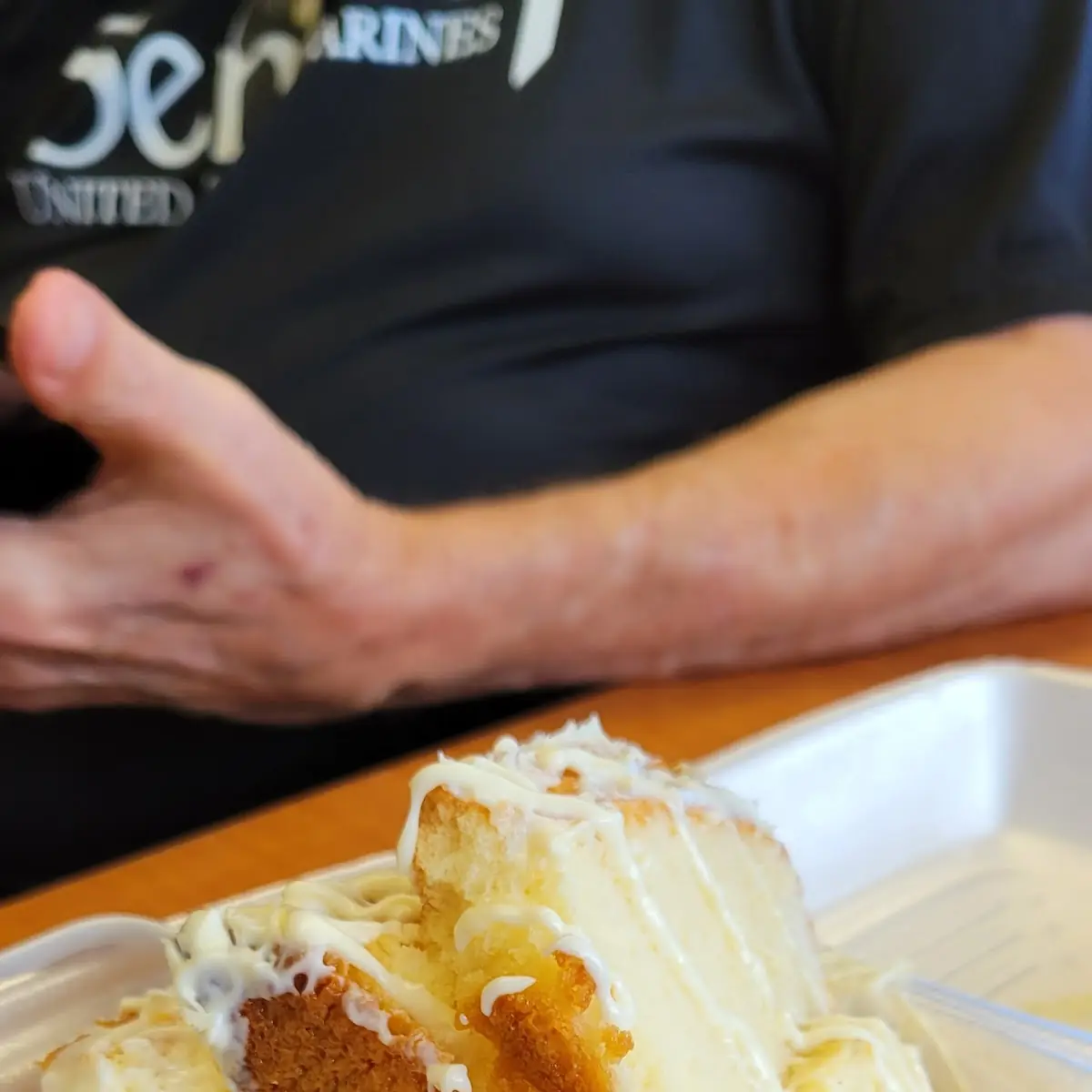 Banana Pudding Cake Slice