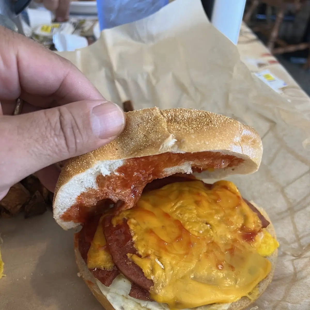 Pork Roll Breakfast Sandwich