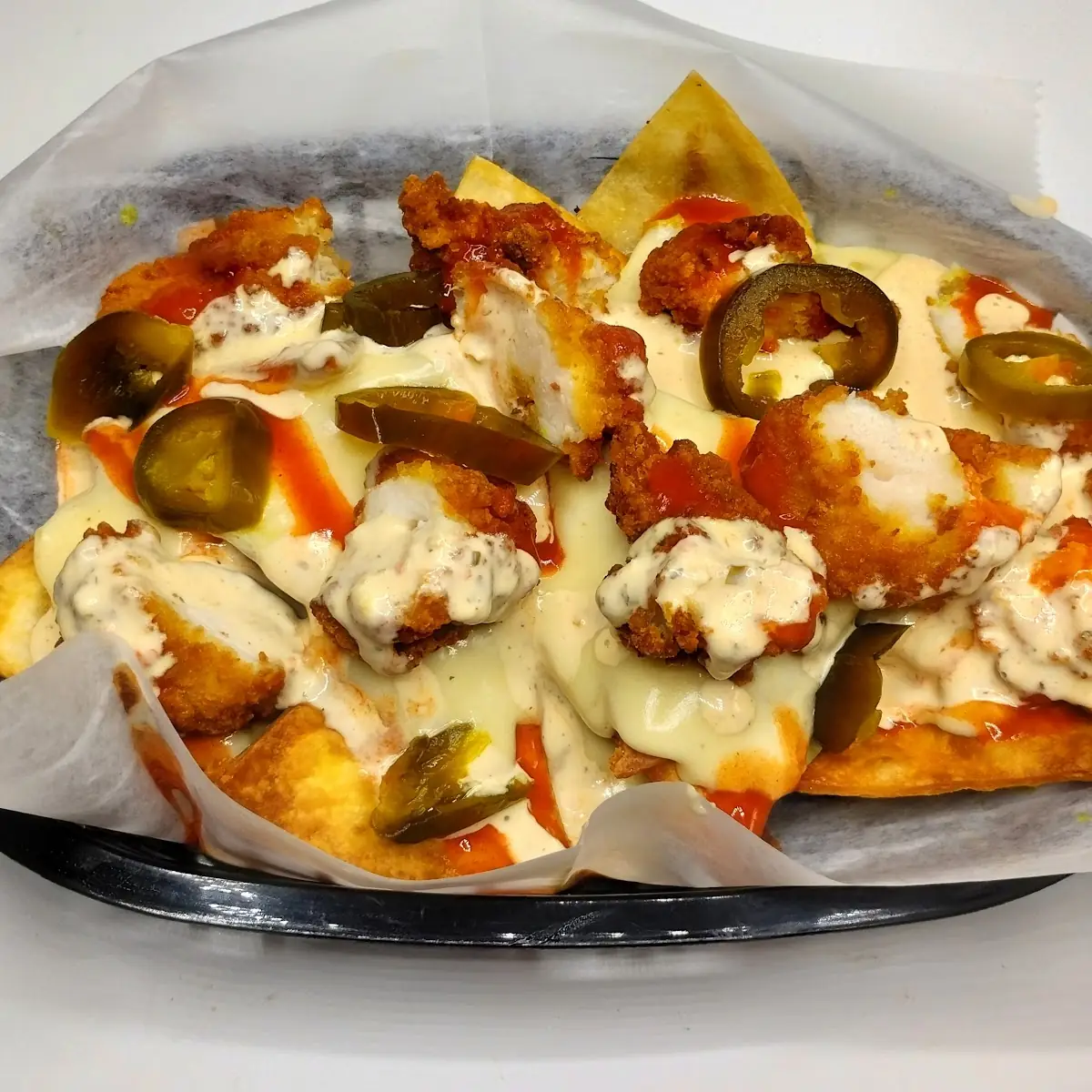 Buffalo Chicken Nachos dd