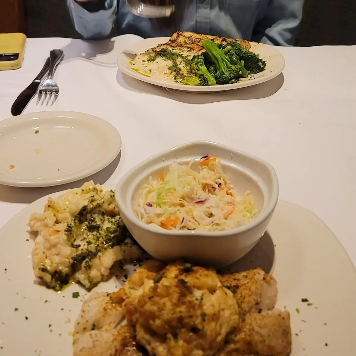 Broccoli and Mashed Potatoes