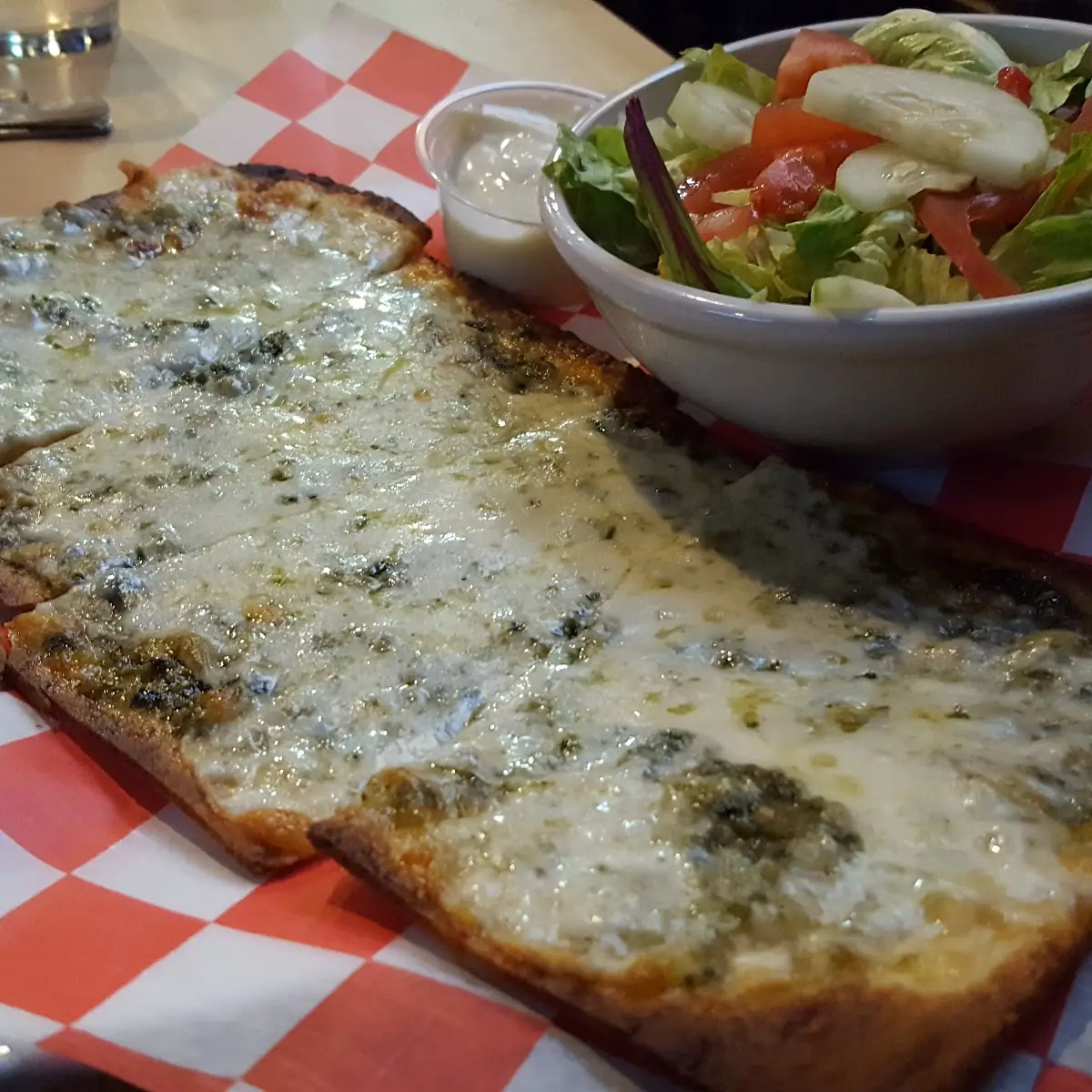 Pesto Mozzarella Flatbread